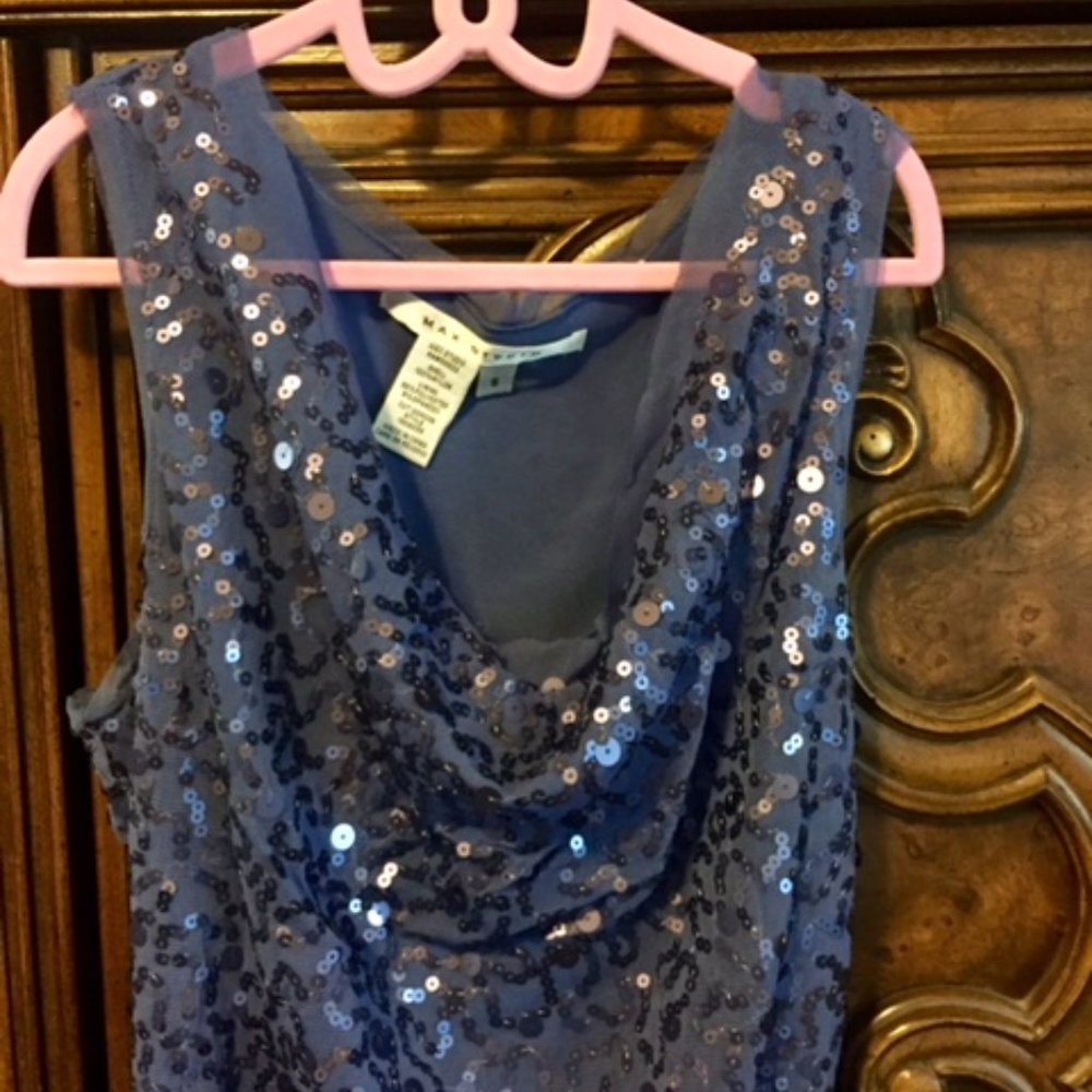 Max Studio Blue Sequin Dress